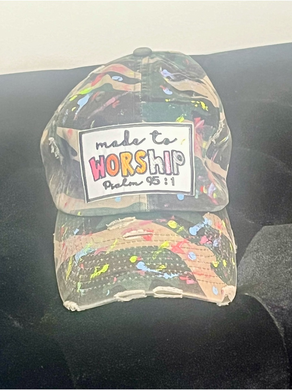 Camo Handcrafted Fitted Baseball Cap